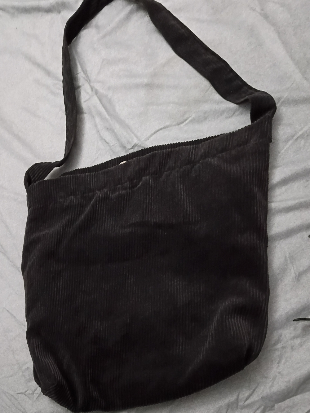 Black Corduroy Shoulder Bag - Unbranded Women's Tote